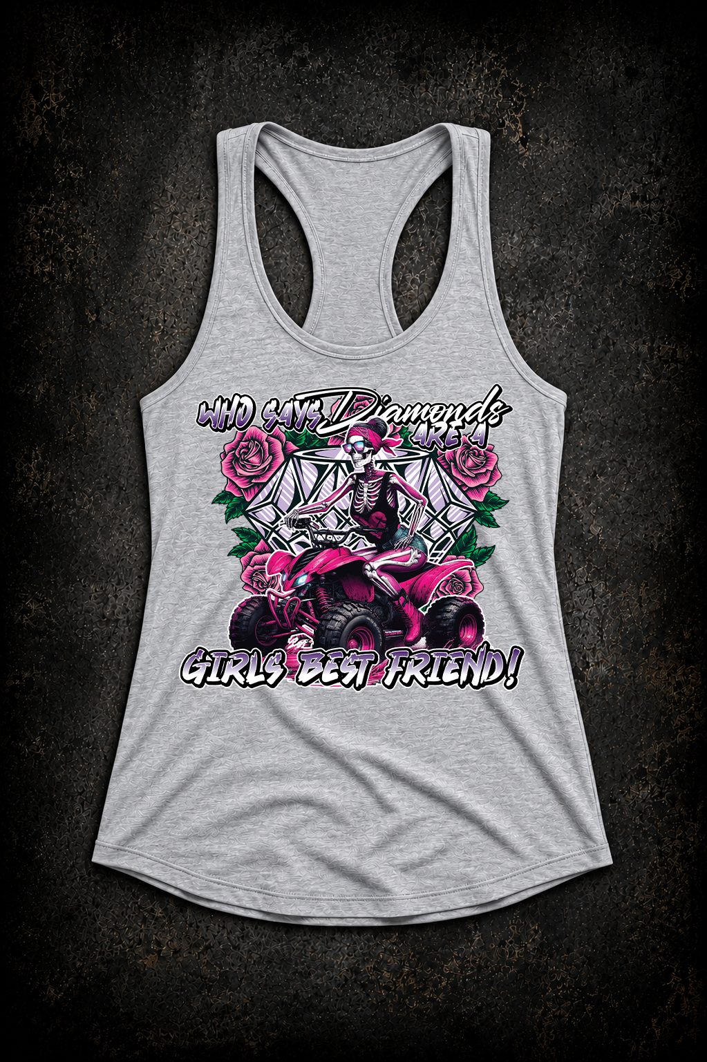 Who Says Diamonds Are A Girls Best Friend – Women’s Razorback Tank