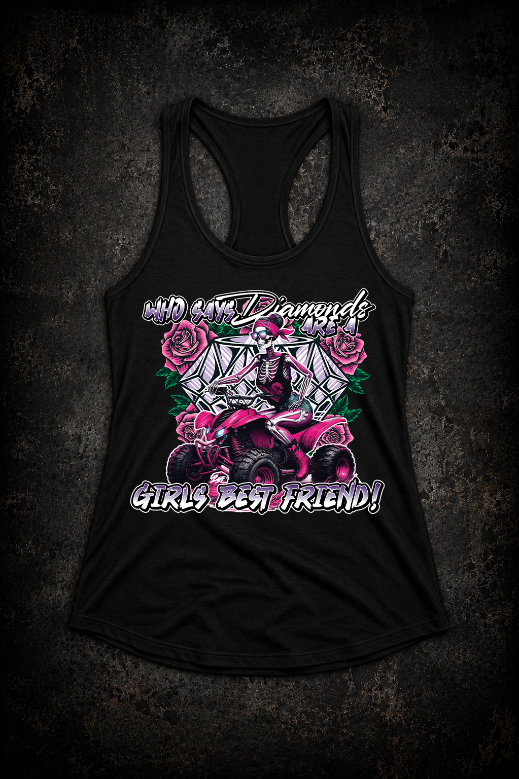 Who Says Diamonds Are A Girls Best Friend – Women’s Razorback Tank