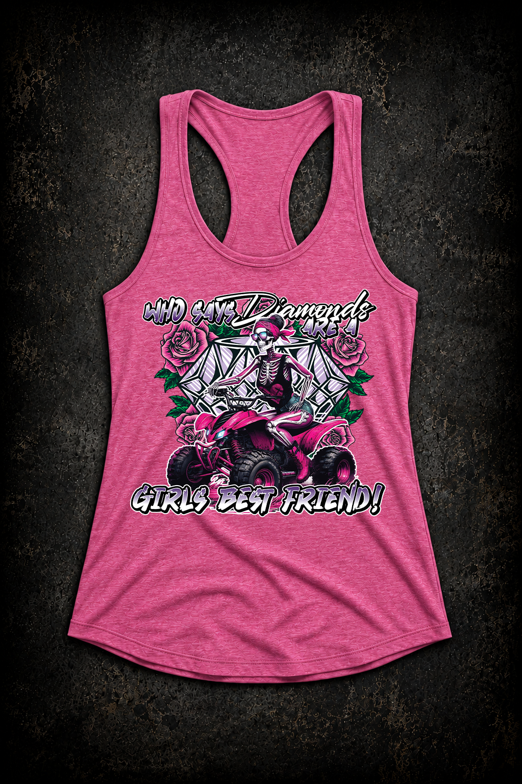 Who Says Diamonds Are A Girls Best Friend – Women’s Razorback Tank