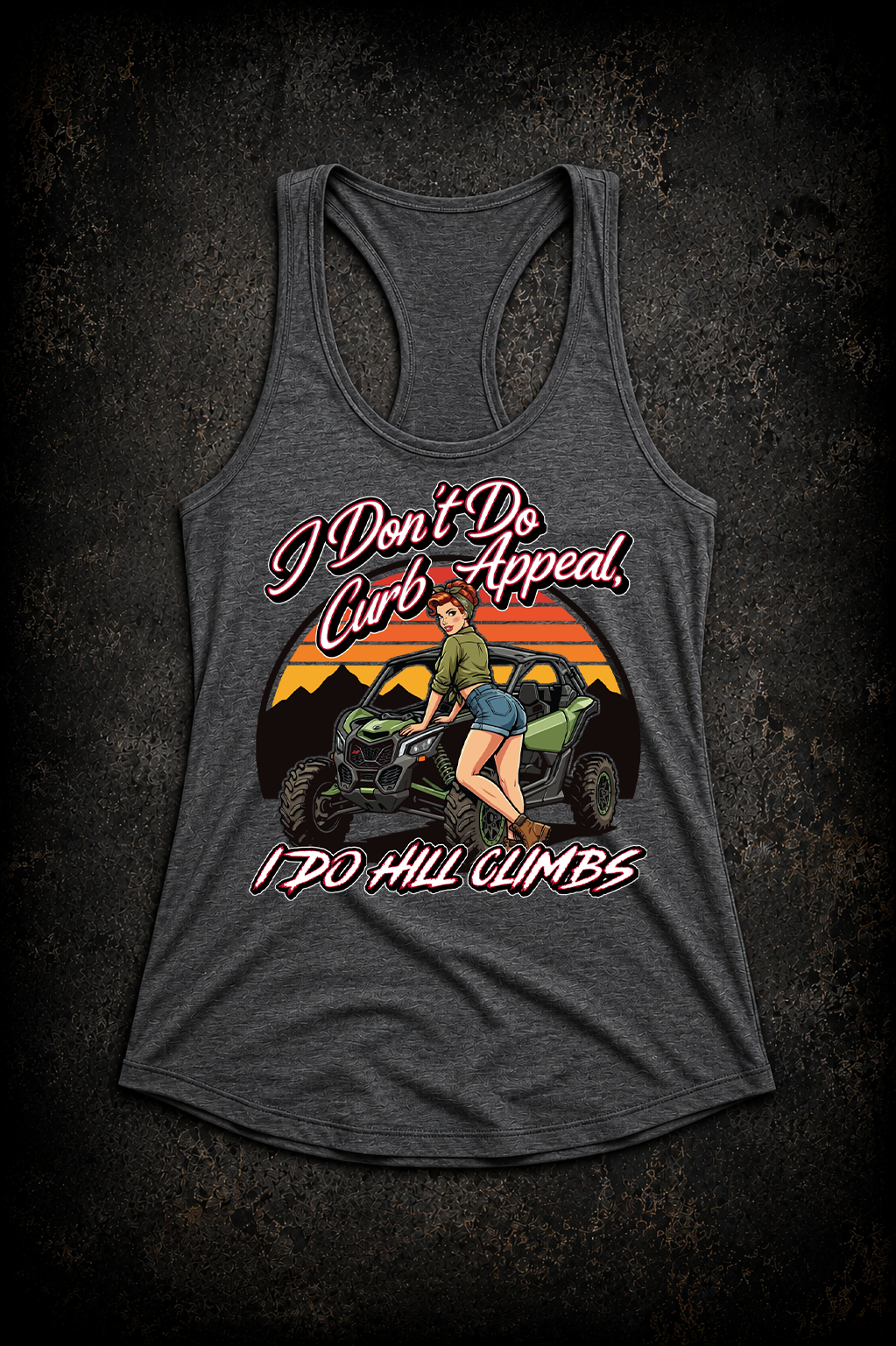I Don’t Do Curb Appeal, I Do Hill Climbs – Women’s Razorback Tank