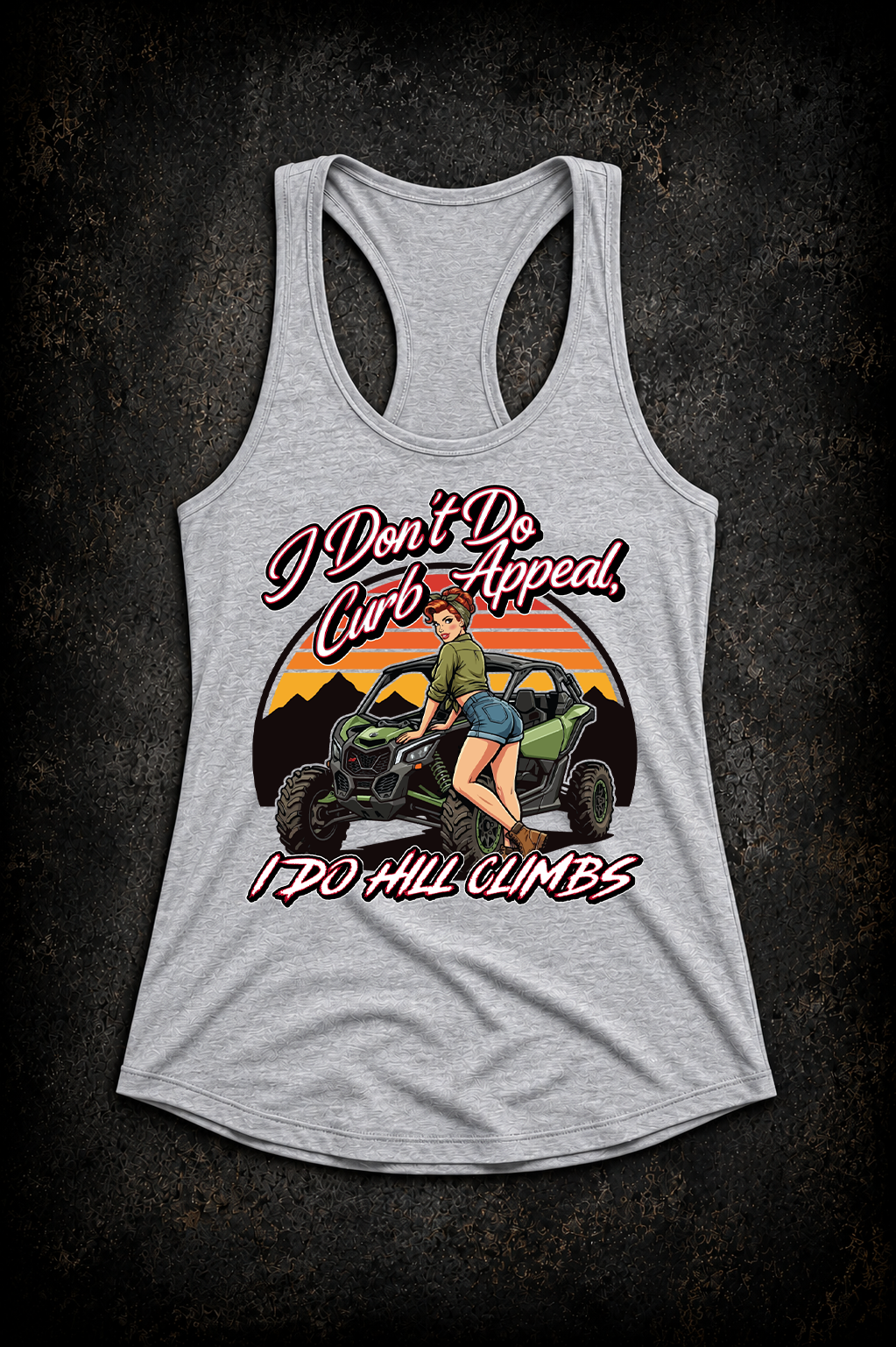 I Don’t Do Curb Appeal, I Do Hill Climbs – Women’s Razorback Tank