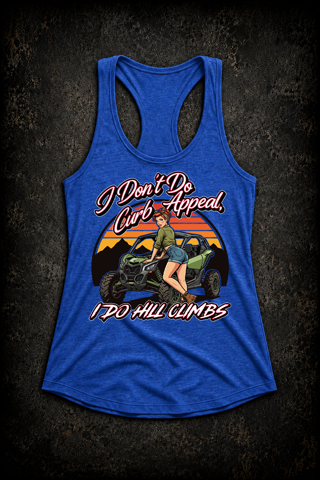 I Don’t Do Curb Appeal, I Do Hill Climbs – Women’s Razorback Tank