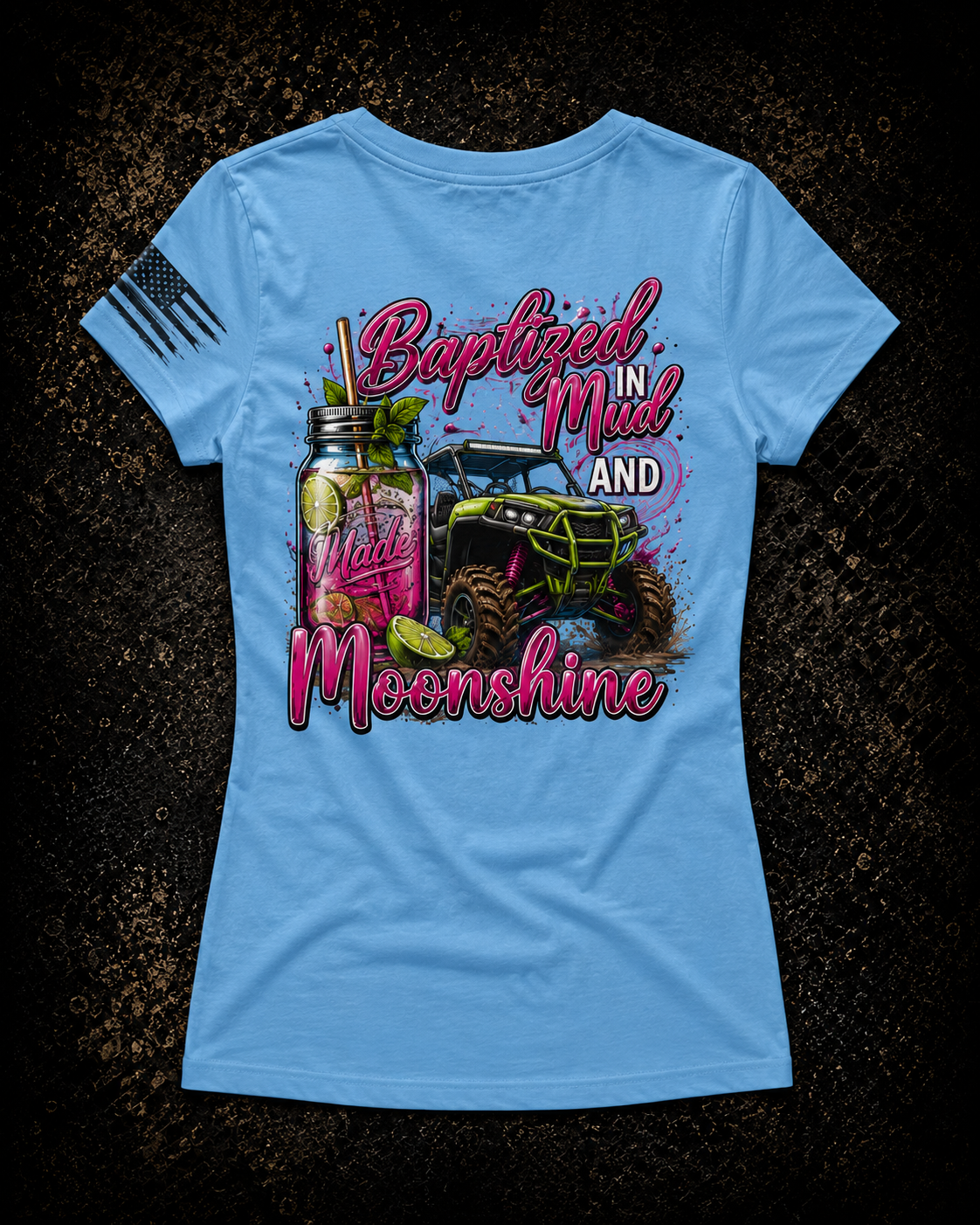 Baptized in Mud and Moonshine | Ladies Off-Road Adventure Tee